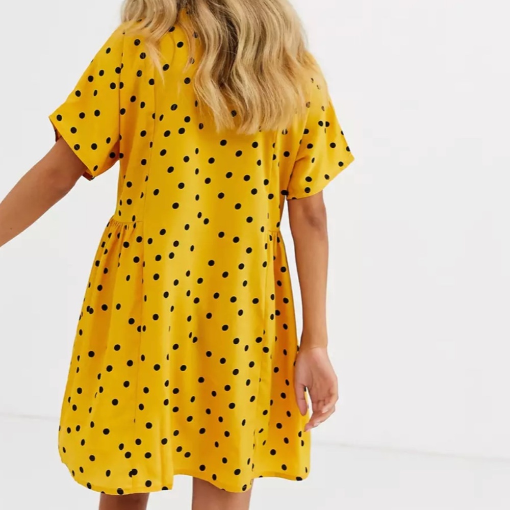 Wednesday’s Girl | Mustard Polka Dot Dress